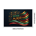 thumbnail image 1 of Colorful Design Freedom Banner Golden Stars Patriotic Decoration Black History for Cultural Events Educational Displays Indoor Celebration, 1 of 7