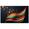 thumbnail image 1 of Colorful Design Freedom Banner Golden Stars Patriotic Decoration Black History for Cultural Events Educational Displays Indoor Celebration, 1 of 7