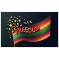 thumbnail image 1 of Colorful Design Freedom Banner Golden Stars Patriotic Decoration Black History for Cultural Events Educational Displays Indoor Celebration, 1 of 8