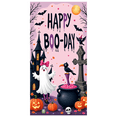 thumbnail image 1 of Colorful Design Happy Boo-Day Ghost Halloween Banner Decorative Castle Black Cat for Halloween Party Indoor Decoration Kid's Celebration, 1 of 9