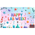 thumbnail image 1 of Colorful Design Happy Lab Week Banner Decorative Science Theme for Educational Events Classroom Decoration STEM Party, 1 of 6