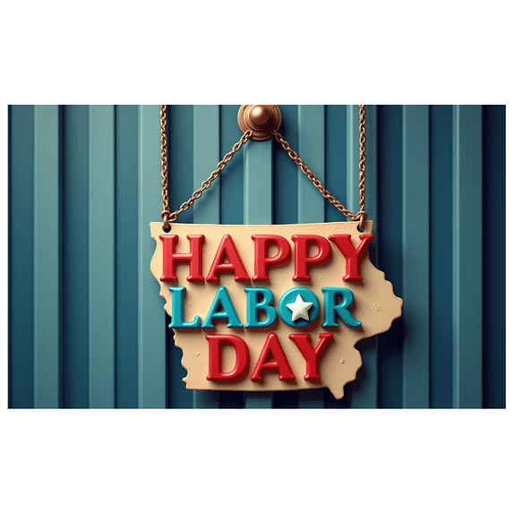 Colorful Design Happy Labor Day Banner Festive Decoration Durable Material Celebration Sign for Holiday Event Outdoor Decor Public Gatherings