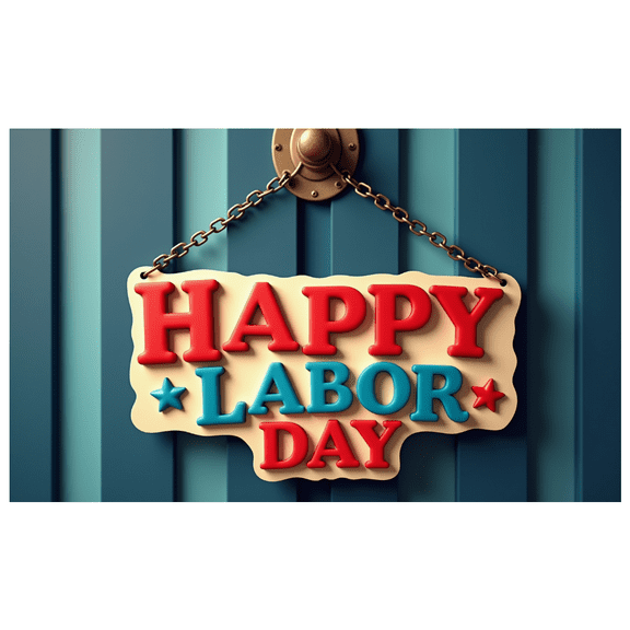 Colorful Design Happy Labor Day Banner Festive Decoration Durable Material Celebration Sign for Holiday Event Outdoor Decor Public Gatherings