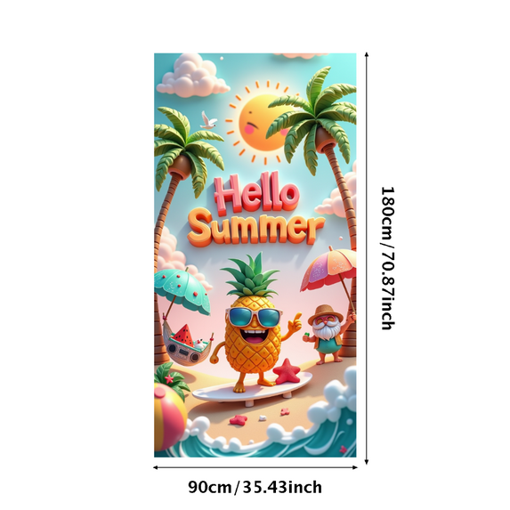 Colorful Design Hello Summer Tropical Beach Theme for Summer Party Outdoor Decoration Holiday Celebration
