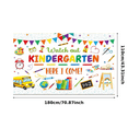 thumbnail image 1 of Colorful Design Kindergarten Banner Decorative Classroom Backdrop for Kids School Entry Learning Celebration, 1 of 7