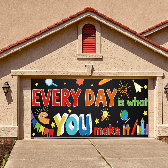 Colorful Design Motivational Banner Every Day Classroom Decor You Make It Inspirational Decoration for School Decor Kids Room