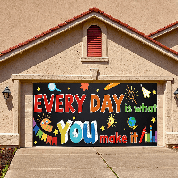 Colorful Design Motivational Banner Every Day Classroom Decor You Make It Inspirational Decoration for School Decor Kids Room