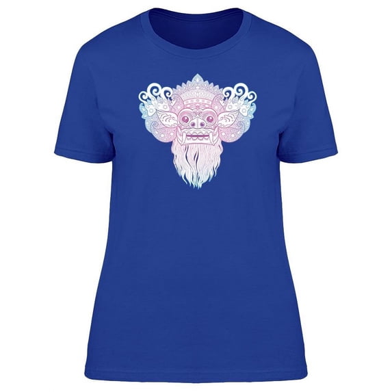 Colorful Design Of Balinese Mask T-Shirt Women -Image by Shutterstock, Female Medium