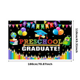 thumbnail image 1 of Colorful Design Preschool Graduation Banner Educational Theme for Kids Graduation Party School Event Classroom Decoration, 1 of 8