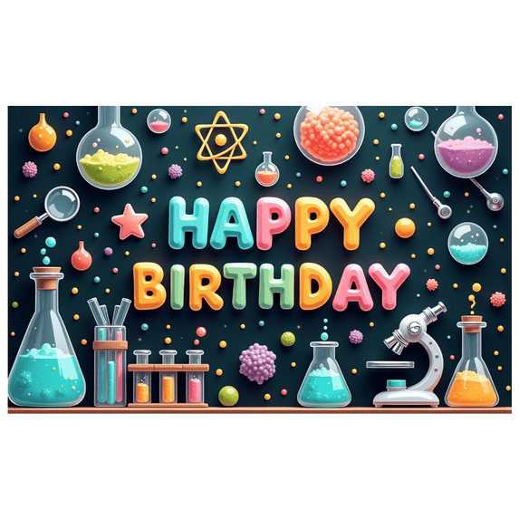 Colorful Design Science Theme for Kids Party Celebration Classroom Decoration