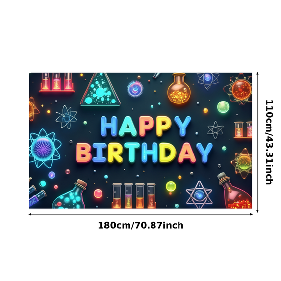 Colorful Design Science Theme for Kids Party Celebration Classroom Decoration