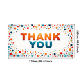 thumbnail image 1 of Colorful Design Thank You Banner Decorative Confetti Pattern Party Decoration for Appreciation Event Celebration Indoor Decoration, 1 of 8