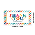 thumbnail image 1 of Colorful Design Thank You Banner Decorative Stripes Gratitude Banner for Office Party Indoor Decoration Appreciation Event, 1 of 7