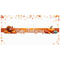 thumbnail image 1 of Colorful Design Thanksgiving Banner Autumn Turkey Pumpkin Leaves for Holiday Celebration Indoor Decoration Festival Event, 1 of 9