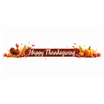 thumbnail image 1 of Colorful Design Thanksgiving Banner Autumn Turkey Pumpkin Leaves for Holiday Celebration Indoor Decoration Festival Event, 1 of 9