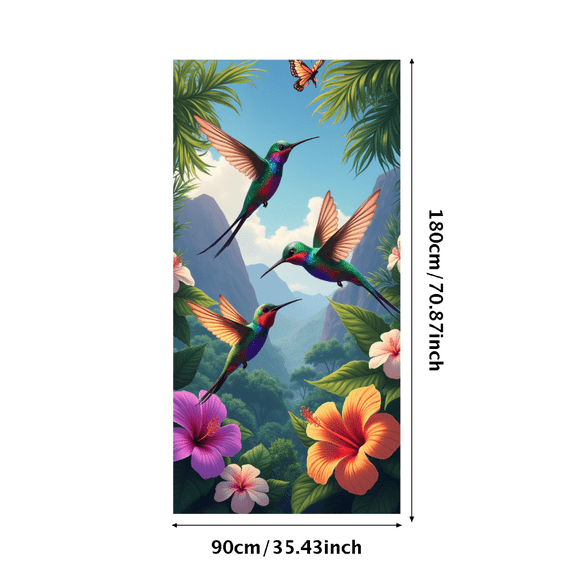 Colorful Design Tropical Bird Nature Banner for Outdoor Decor Jungle Party Backdrop