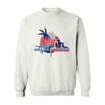 thumbnail image 1 of Colorful Design Woman On Beach Sweatshirt Women -Image by Shutterstock, Female Medium, 1 of 4
