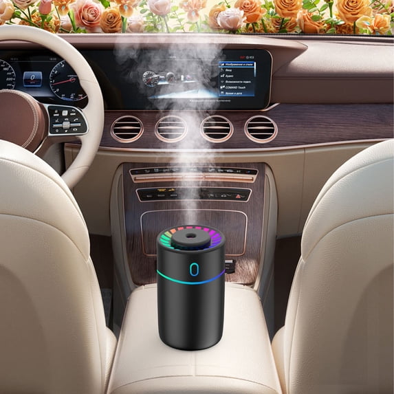 Colorful Desktop Air Humidifier, USB Atomization Car Humidifier, Portable Aroma Diffuser for Home and Car with LED Light