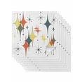 thumbnail image 1 of Colorful Diamond Cloth Napkins Set of 8 Reusable Dinner Napkins, Modern Geometric Middle Century White Cocktail Napkin Washable Table Napkins for Wedding/Holiday Party/Baby Shower 20"x20", 1 of 7