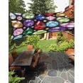 Colorful Diamonds Sun Shade Sail 12'X16' Sparkling Colored Gemstone Red ...