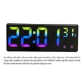 thumbnail image 1 of Colorful Digital Alarm Clock Voice Control Temperature Date Dual Alarm Snooze Table Clock Night Mode 12/24H LED Clock Watch, 1 of 8