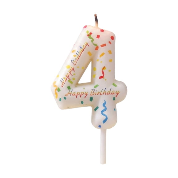 Colorful Digital Birthday Candle, Gradient Number Cake Topper for Anniversary,Birthday Party Decorations, Celebration Cake Decor, Valentines Day Cake Supplies,1pcs, F