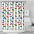 thumbnail image 1 of Colorful Dinosaur Assortment Pattern Shower Curtain 84"x72" ,Bathroom Decorative Shower Curtains Set with 12 Hooks,Modern Waterproof Washable Shower Curtain, 1 of 6