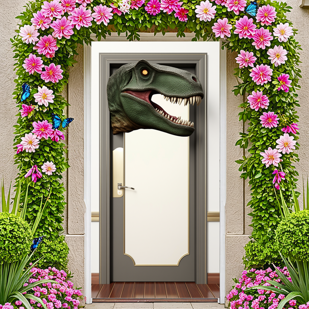 Colorful Dinosaur Birthday Party Banner Kids Decoration Backdrop ...