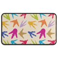 thumbnail image 1 of Colorful Dinosaur Footprints Pattern Door Rugs,Washable Non Slip Door Mats Indoor,Decorative Door Mats,Entry Mat Indoor for Entrance,Bedroom,Kitchen,Bathroom,30"x17", 1 of 6