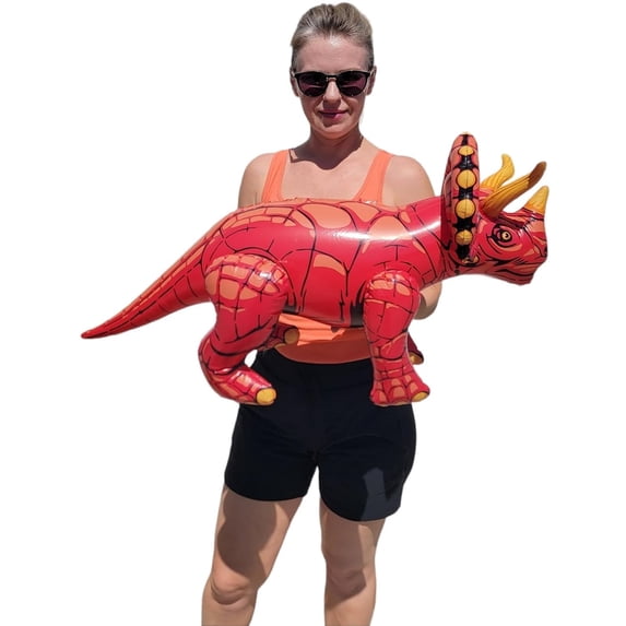 Colorful Dinosaur Inflate (About 24") Triceratops