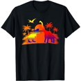 thumbnail image 1 of Colorful Dinosaur Island Design T-Shirt, 1 of 5