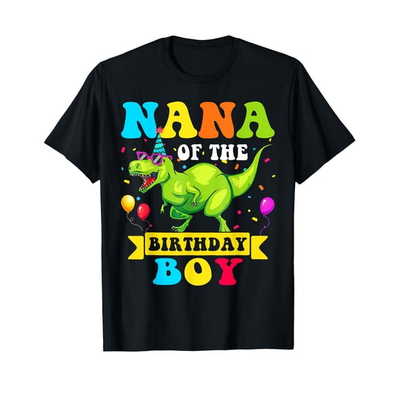 Colorful Dinosaur Raptor T-Shirt for Birthday Celebrations with Fun Design