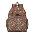thumbnail image 1 of Colorful Rainbow Tie Dye Spiral Pattern Backpack for School,Cute School Bag,Schoolbag with Adjustable Shoulder Straps & Padded Back,15.25"x11.5"x5.25", 1 of 5