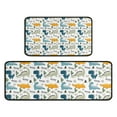 thumbnail image 1 of Colorful Dinosaurs Cacti Roar Pattern Kitchen Rugs Sets Of 2,Anti Fatigue Kitchen Mat Rugs Non Slip Washable,Decorative Kitchen Floor Mats for Kitchen,Sink,Laundry,17"X30"+17"X47", 1 of 7
