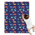 thumbnail image 1 of Colorful Dinosaurs Clouds Trees Pattern Blanket,Comfortable Soft Lamb Wool Throw Blanket,All Season,Warm Lightweight Blankets for Sofa Bed Couch Living Room Chair,30"x40", 1 of 4