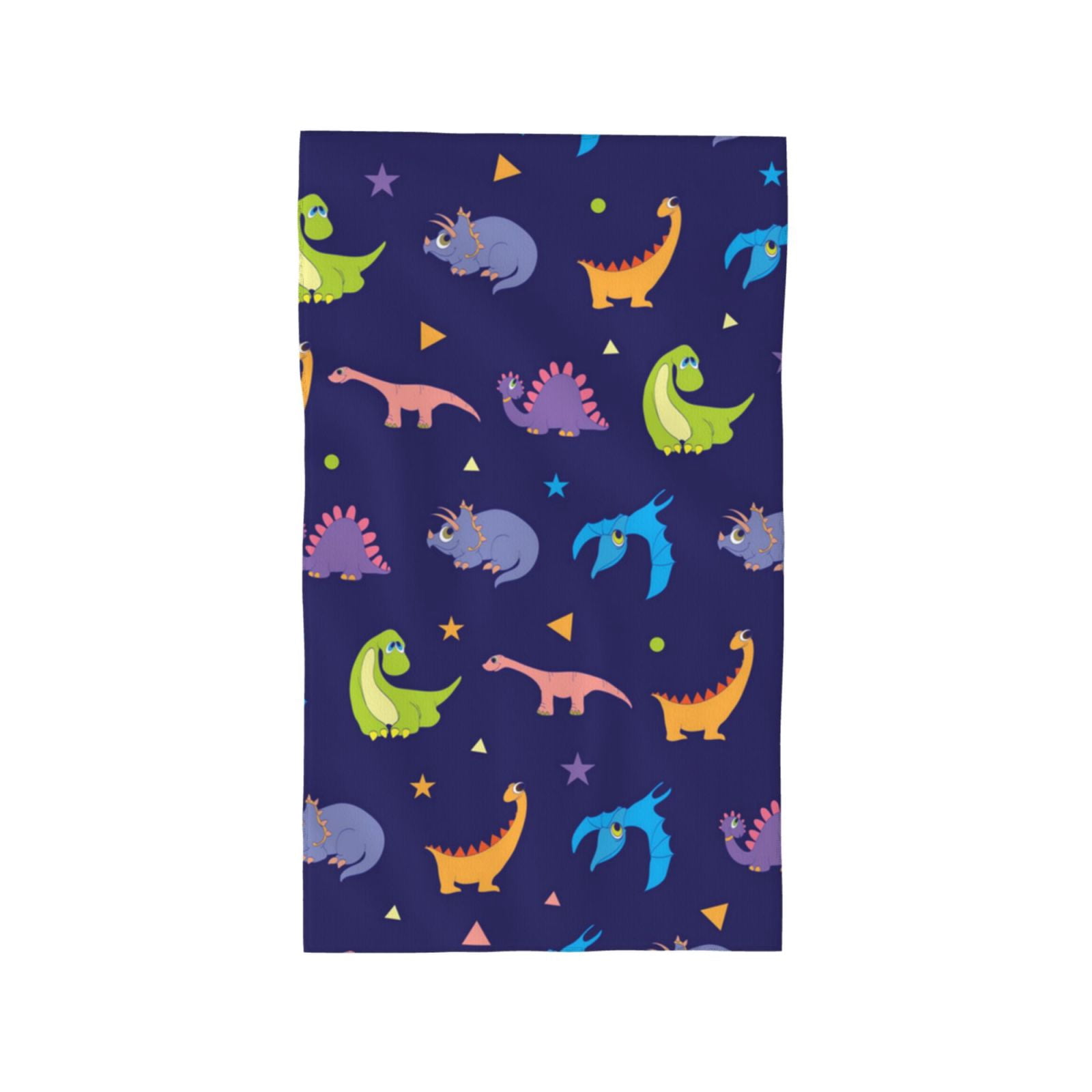 Colorful Dinosaurs Cute Dinosaur Dino 27.5" x 16" Ultra Soft Hand Towel, Face Wash Cloth for Bathroom, Gym, Travel, Pool