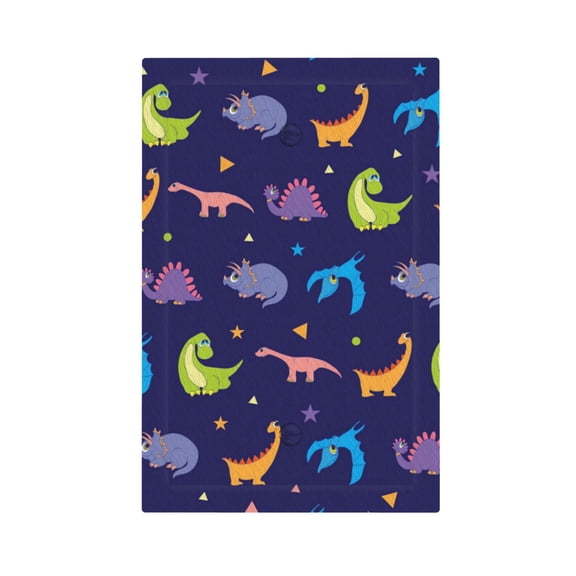 Colorful Dinosaurs Cute Dinosaur Dino Light Switch Cover Decorator No Device Blank Wall Plate 1-Gang Receptacle Outlet Decor