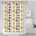 thumbnail image 1 of Colorful Dinosaurs DiverseSilhouettes Pattern Shower Curtain 72"x72" ,Bathroom Decorative Shower Curtains Set with 12 Hooks,Modern Waterproof Washable Shower Curtain, 1 of 6