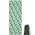 thumbnail image 1 of Colorful Dinosaurs Leaves Pattern Hot Yoga Mat Towel Non Slip for Hot Yoga - Quick-Drying Yoga Mat Cover with 4 Corner Pockets with Travel Bag - Hot Yoga Towel Non Slip 74"x26", 1 of 6