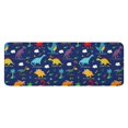 thumbnail image 1 of Colorful Dinosaurs Names Palms Clouds Pattern Kitchen Rug Mat,Kitchen Runner Rugs Non Skid Washable,Decorative Kitchen Floor Mats for Kitchen,Sink,Laundry,17"x47.2", 1 of 7