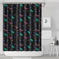 thumbnail image 1 of Colorful Dinosaurs Palms Stars Pattern Shower Curtain 84"x72" ,Bathroom Decorative Shower Curtains Set with 12 Hooks,Modern Waterproof Washable Shower Curtain, 1 of 6