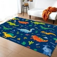 thumbnail image 1 of Colorful Dinosaurs Print Non-Slip Area Rug For Kids Playroom And Children Bedrooms Dorm Home Decor Carpet Large Floor Mat 5' x 7', 1 of 6