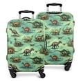 thumbnail image 1 of Colorful Dinosaurs Scientific Name Pattern Luggage Cover Fashion Suitcase Cover Baggage Covers Fit 25-28 Inch Luggage (Go Travel), 1 of 5