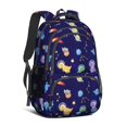 thumbnail image 1 of Colorful Dinosaurs Space Pattern Cute School Backpack Bag with Padded Back and Adjustable Shoulder Straps 16.9 X 12.6 X 5.9 Inches, 1 of 5