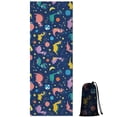 thumbnail image 1 of Colorful Dinosaurs Space Pattern Hot Yoga Mat Towel Non Slip for Hot Yoga - Quick-Drying Yoga Mat Cover with 4 Corner Pockets with Travel Bag - Hot Yoga Towel Non Slip 74"x26", 1 of 6