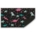 thumbnail image 1 of Colorful Dinosaurs Welcome Doormat, Childish Vulcan Palm Shell Indoor Outdoor Decor Patio Door Mats Non-Slip Mat for Home Entrance, Outside Entry, Yard, Garden, Floor, Patio 17x30 Inch, 1 of 6