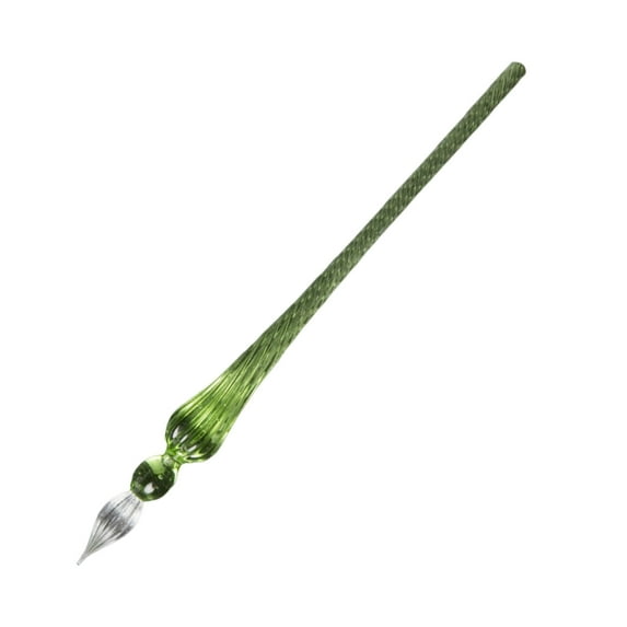 Colorful Dip Pen Glass Pen for Calligraphy Comics Painting Beautiful Color Effects Smooth Lines Easy to Use Threaded Design Ink Dipping Pen