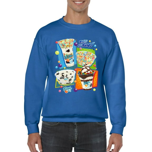Colorful Dippin' Dots Ice Cream Treats - Fun Dessert Graphic Men's Sweatshirt