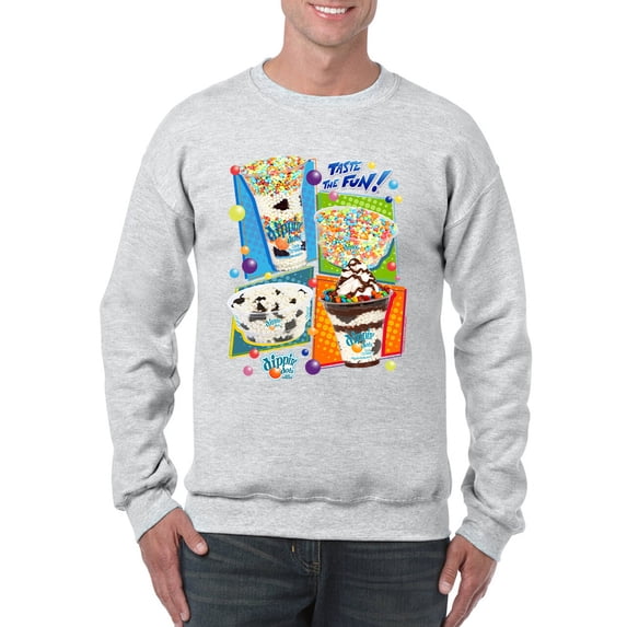 Colorful Dippin' Dots Ice Cream Treats - Fun Dessert Graphic Men's Sweatshirt