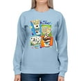thumbnail image 1 of Colorful Dippin' Dots Ice Cream Treats - Fun Dessert Graphic Women's Sweatshirt, 1 of 4